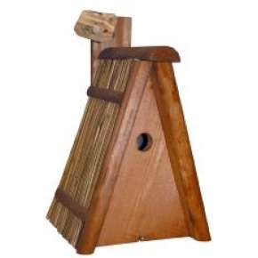 CJ Rimini Thatched Roof  Nest Box 28mm Hole